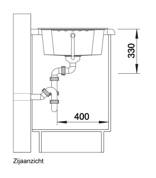 Evier 1 bassin Blanco 516927 detail 2