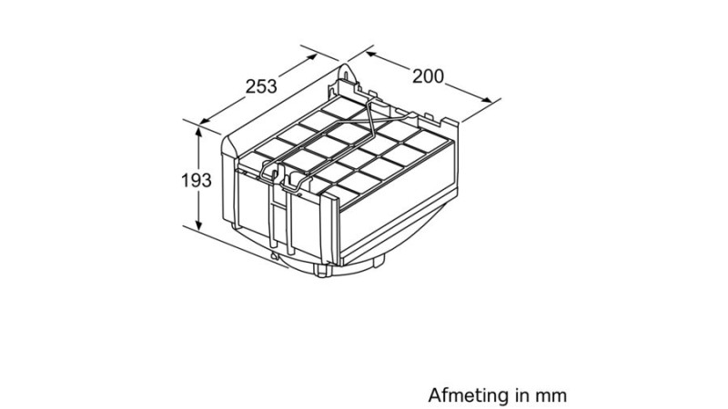 Dampkap toebehoren Bosch DWZ0XX0J5 detail 1