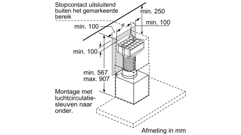 Dampkap toebehoren Bosch DWZ0XX0J5 detail 2