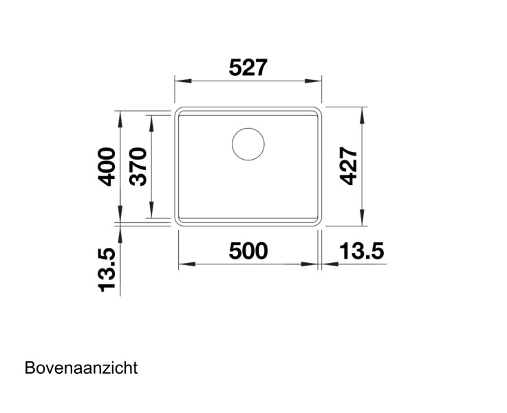 Evier 1 bassin Blanco 526344 detail 1