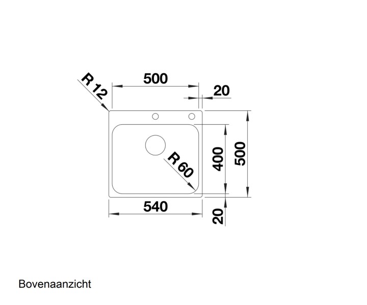 Evier 1 bassin Blanco 526355 detail 1