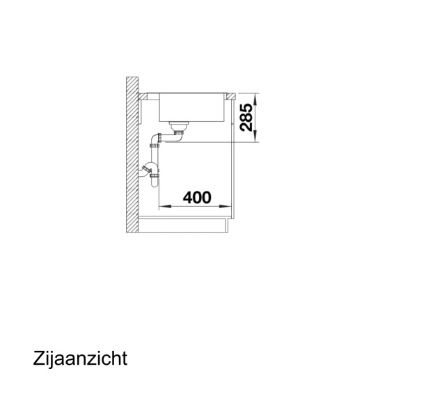 Evier 1 bassin Blanco 526355 detail 2