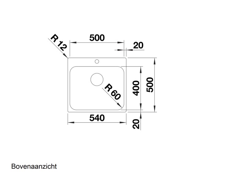 Evier 1 bassin Blanco 526354 detail 1