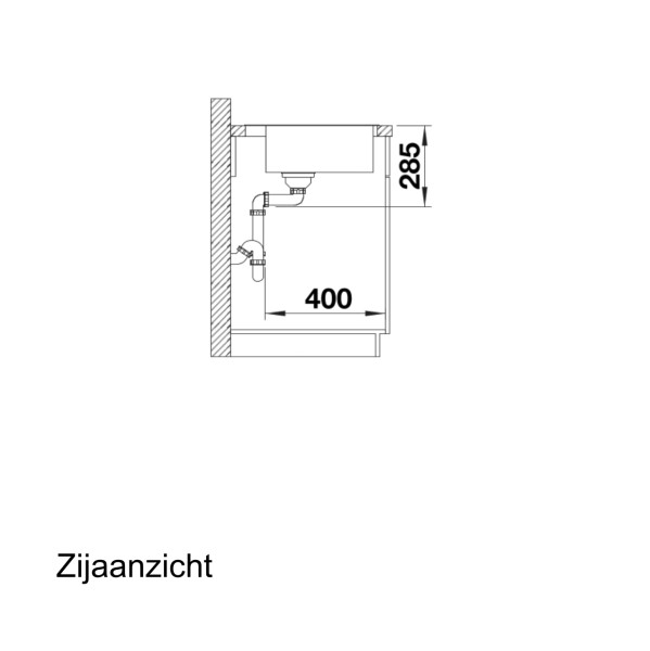 Evier 1 bassin Blanco 526354 detail 2