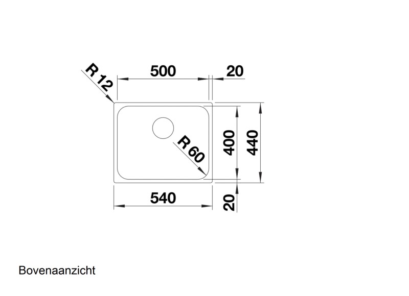 Evier 1 bassin Blanco 526351 detail 1