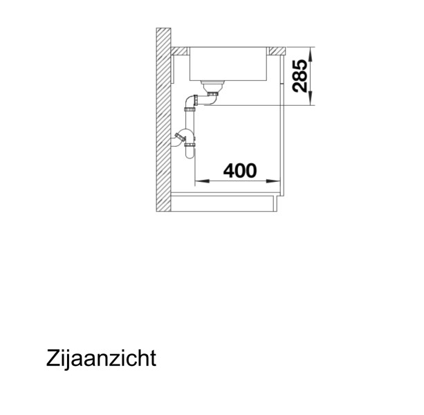 Evier 1 bassin Blanco 526351 detail 2