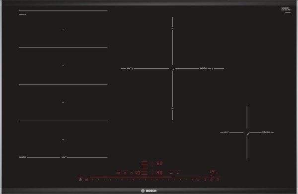 Taque de cuisson induction Bosch PXE875DC1E vooraanzicht