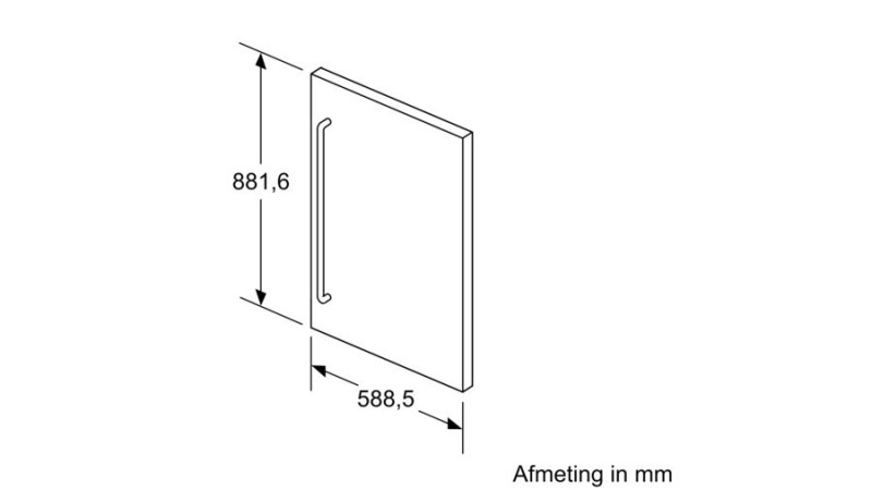 inbouw koelkast 88 cm hoog Bosch KFZ20SX0 detail 1