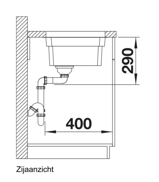 Evier 1 bassin Blanco 522234/** detail 2