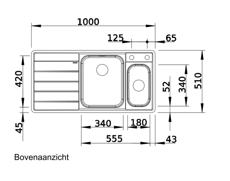Evier 1 1/2 bassin Blanco 522104 detail 1