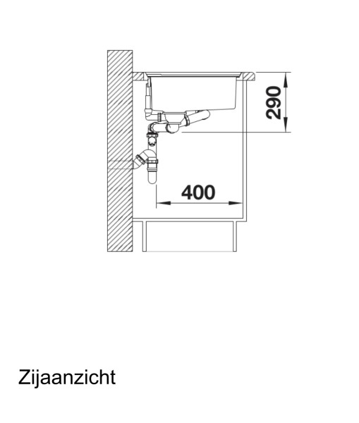 Evier 1 1/2 bassin Blanco 522104 detail 2