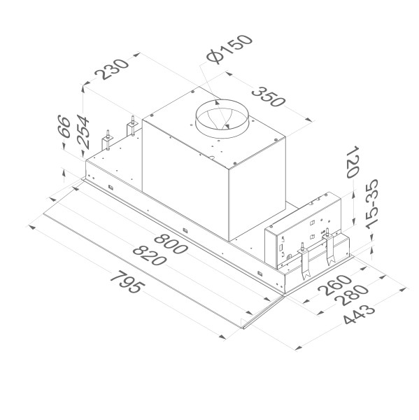 Hotte téléscopique Novy 686 / Novy Fusion detail 5