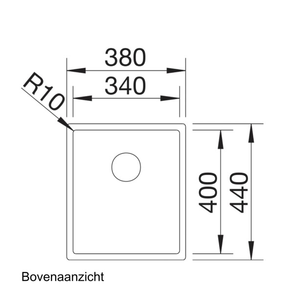 Evier 1 bassin Blanco 521570/** detail 1