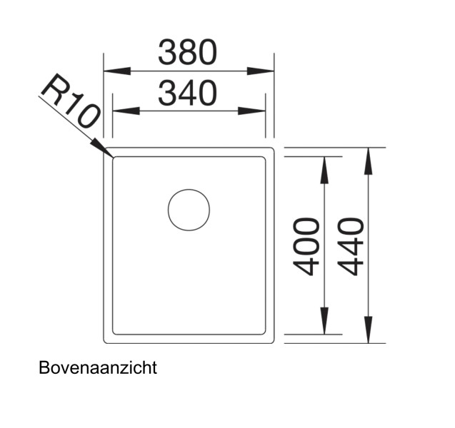 Evier 1 bassin Blanco 521571/** detail 1