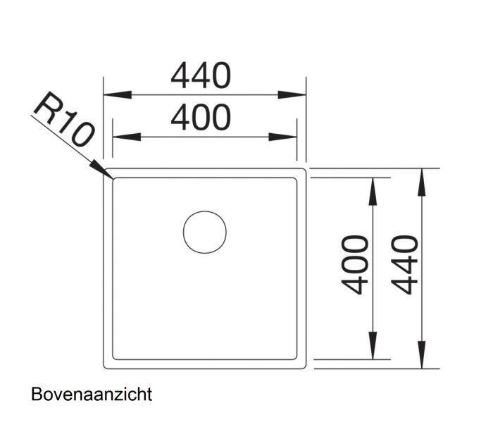 Evier 1 bassin Blanco 521572/** detail 1