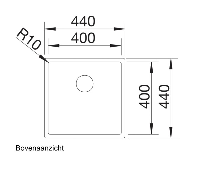 Evier 1 bassin Blanco 521573/** detail 1