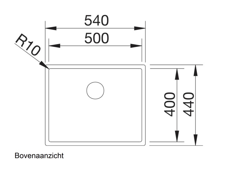 Enkele spoelbak Blanco 521576/** detail 1
