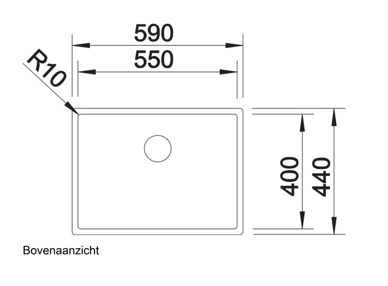 Evier 1 bassin Blanco 521579 detail 1