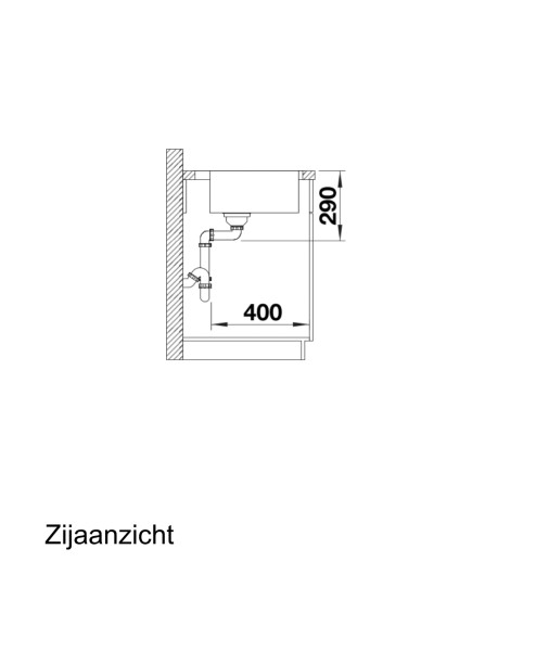 Evier 1 bassin Blanco 521632/** detail 2