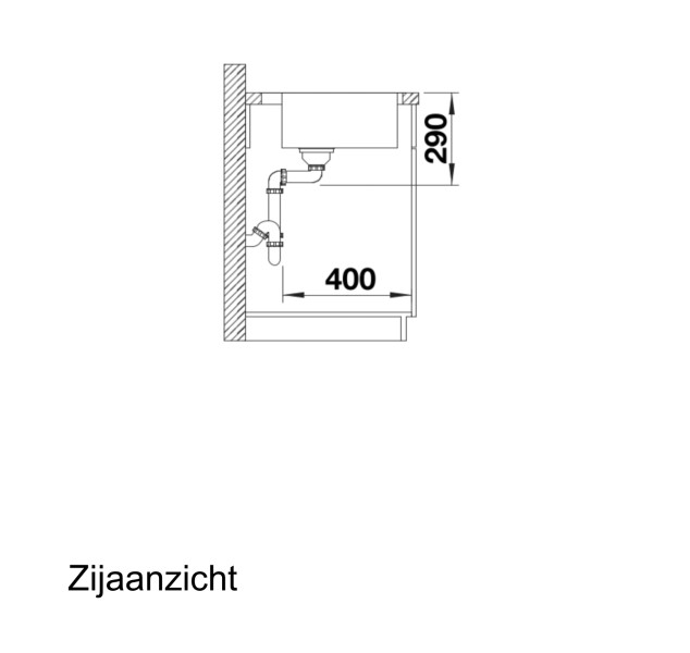 Evier 1 bassin Blanco 521633/** detail 2