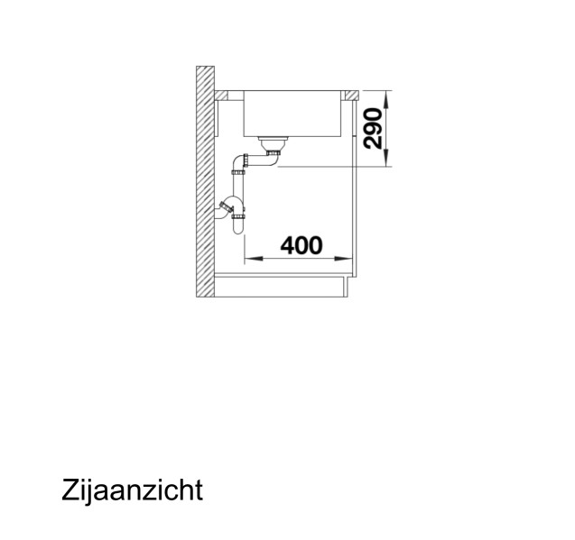 Evier 1 bassin Blanco 521634/** detail 2