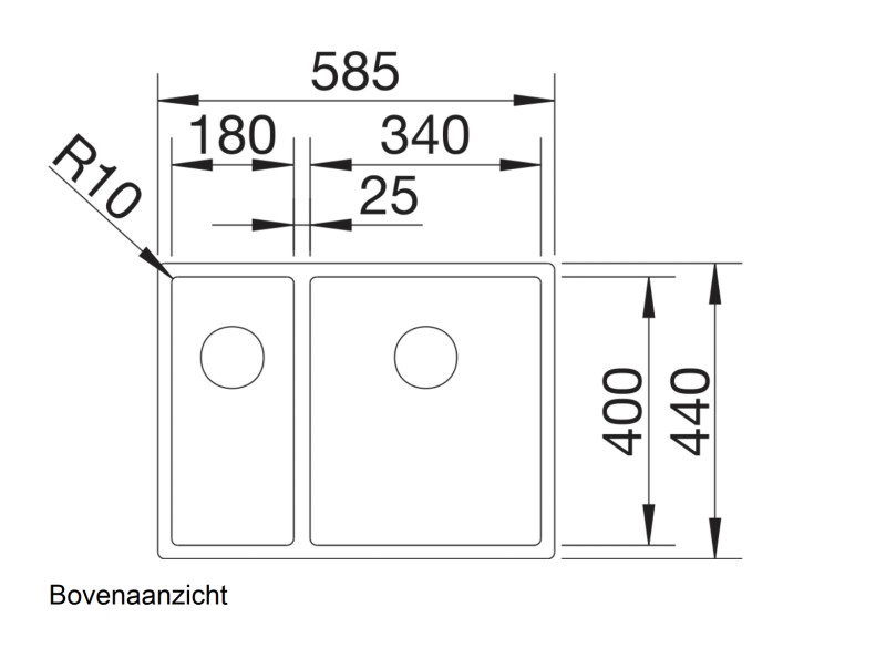 Evier 1 1/2 bassin Blanco 521609/** detail 1