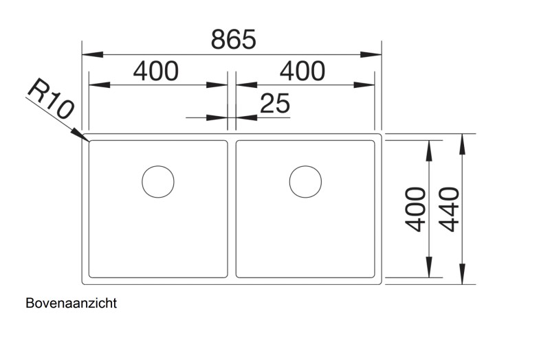 Evier 2 bassins Blanco 521618/** detail 1