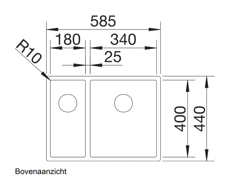 Evier 1 1/2 bassin Blanco 521610/** detail 1