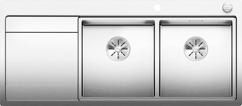 Dubbele spoelbak Blanco 521665 vooraanzicht