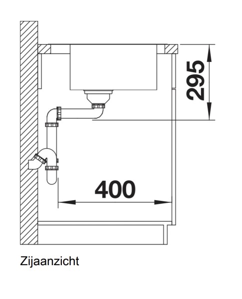 Evier 1 bassin Blanco 521660 detail 2