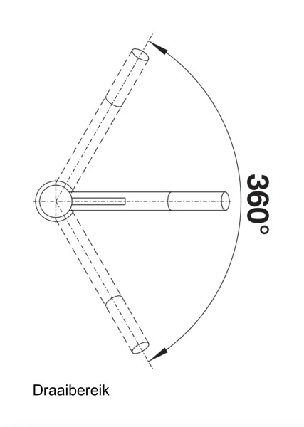 Eéngreepskraan Blanco 521502 detail 2