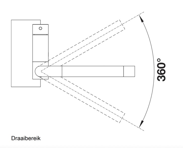 Eéngreepskraan Blanco 521544/** detail 2
