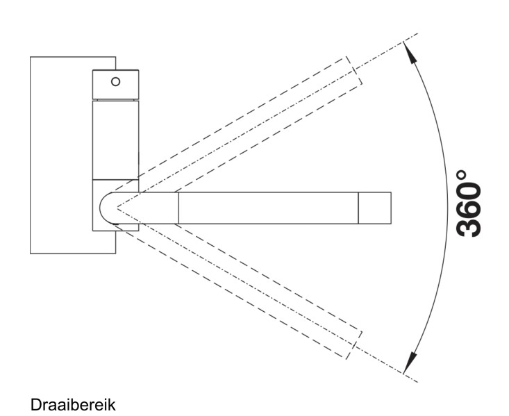Eéngreepskraan Blanco 521546/** detail 2