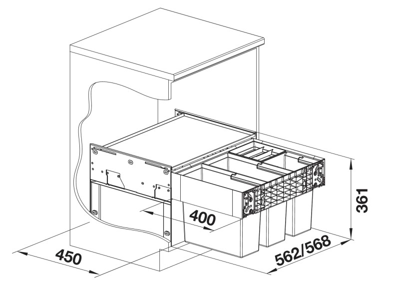 Poubelles Blanco 526206/** detail 3