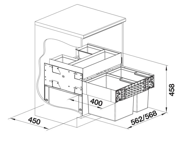 Poubelles Blanco 526208/** detail 3