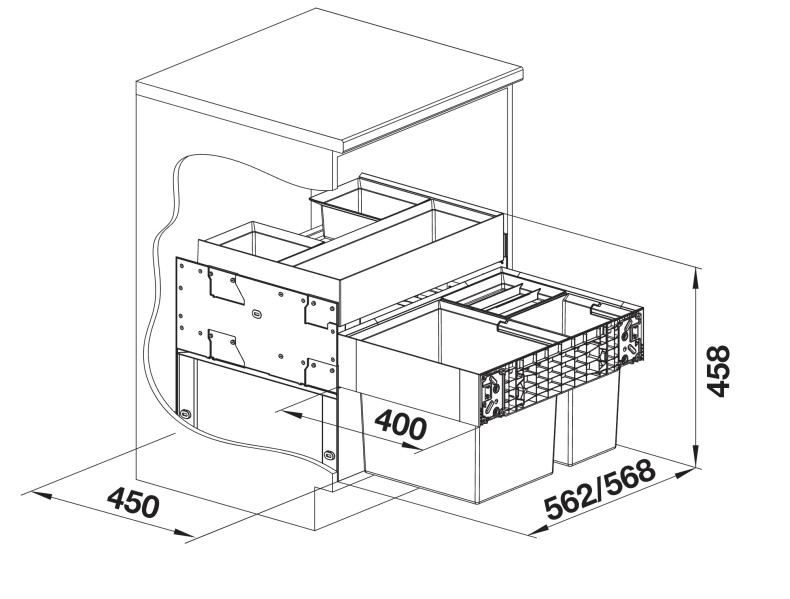 Poubelles Blanco 526210/** detail 3