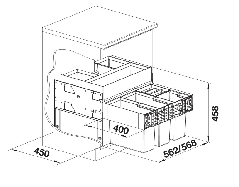 Poubelles Blanco 526211/** detail 3