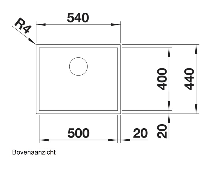 Evier 1 bassin Blanco 526243 detail 1