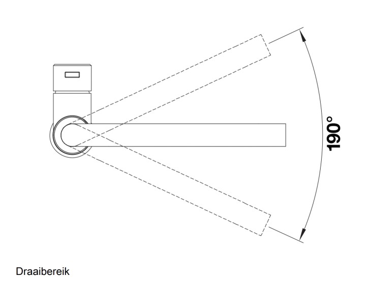 Robinet mono-commande Blanco 526180/actie** detail 2