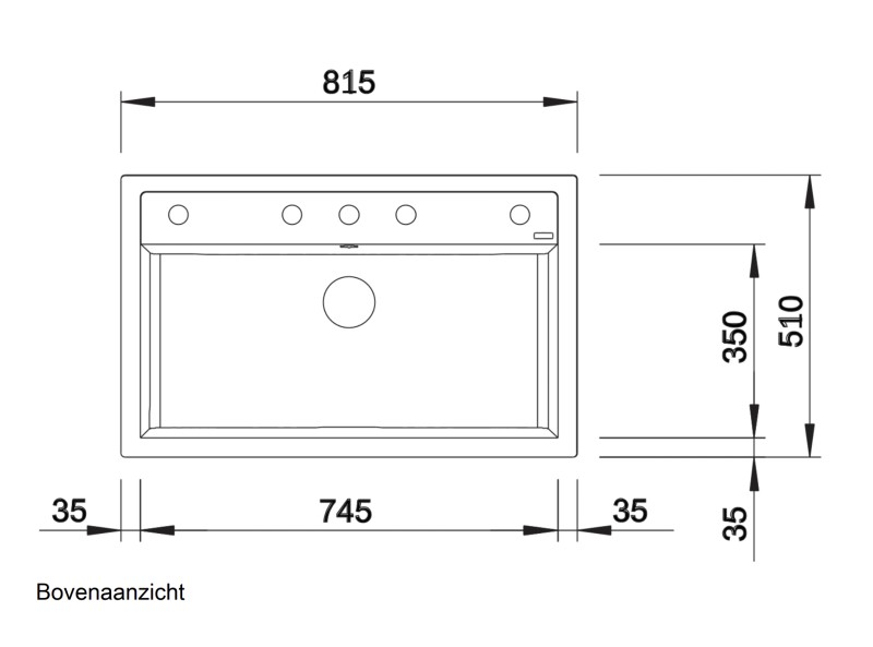 Evier 1 bassin Blanco 516633 detail 1