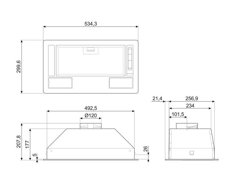 Hotte groupe aspirant Smeg KSG52HE detail 3