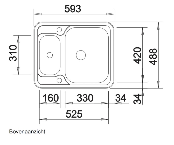 Evier 1 1/2 bassin Blanco 516676 detail 1