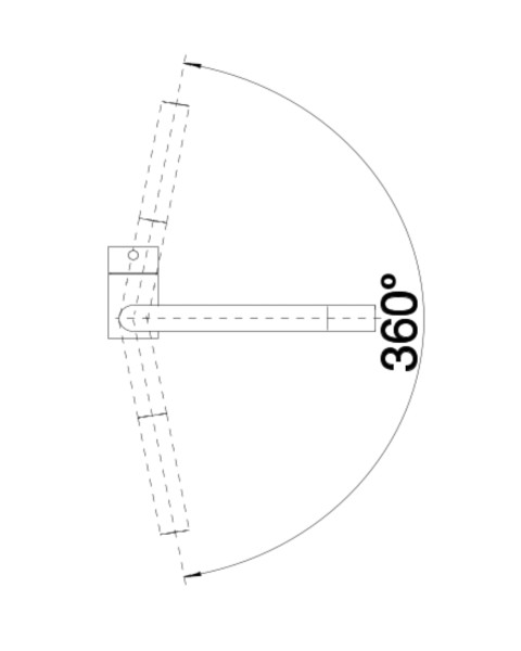 Eéngreepskraan Blanco 516698/** detail 2