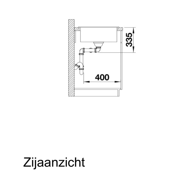 Dubbele spoelbak Blanco 516686 detail 2