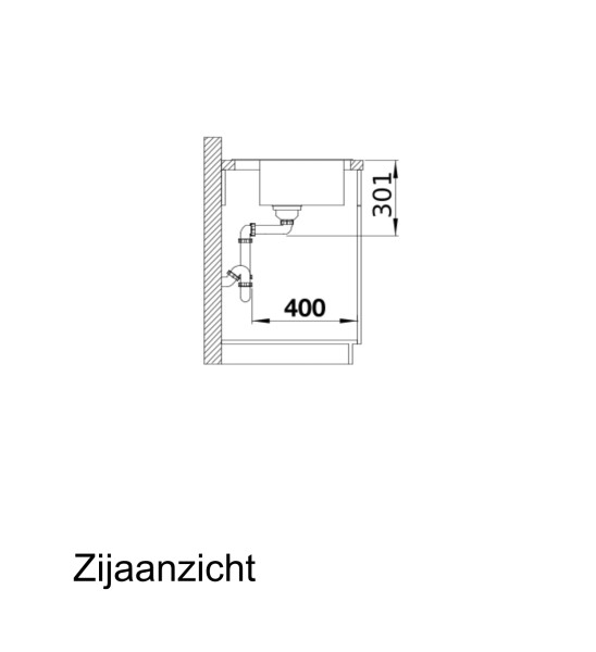 Evier 1 bassin Blanco 526046 detail 2