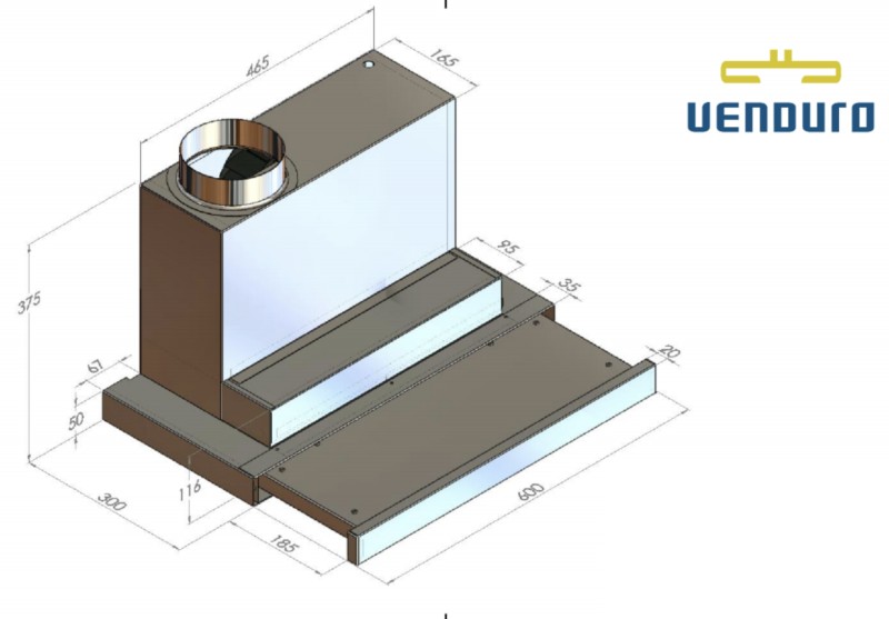 Hotte téléscopique Venduro TA60/600 detail 1