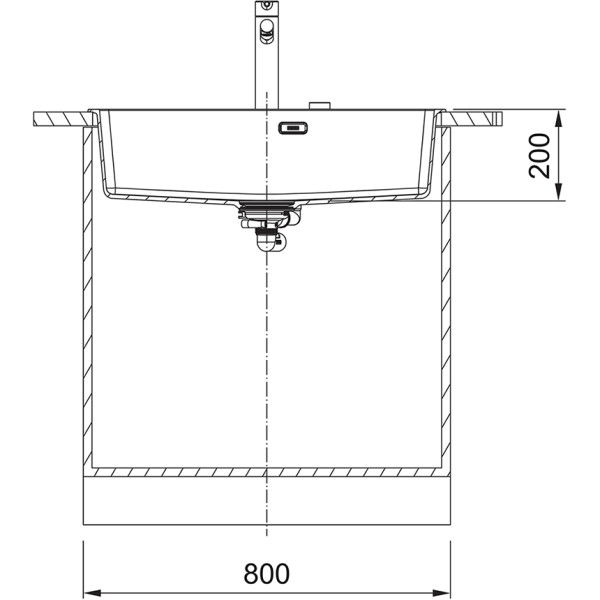 Evier 1 bassin Franke MRG610730SG1 detail 2
