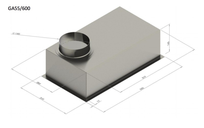 Hotte groupe aspirant Venduro GA55/600 detail 1