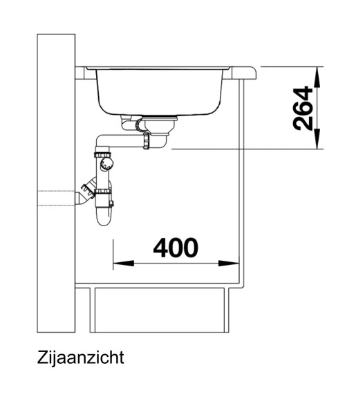 Evier d'angle Blanco 516277 detail 2
