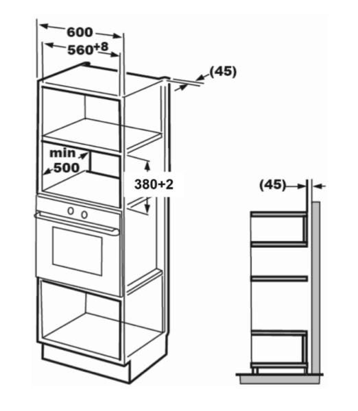 Micro-ondes avec grill Beko BMGB25333DX / ZWART detail 2